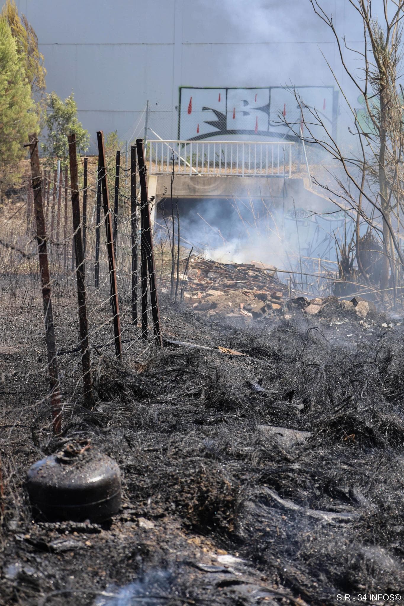 LATTES : Un incendie de végétation part d’un dépôt sauvage près de l’A709