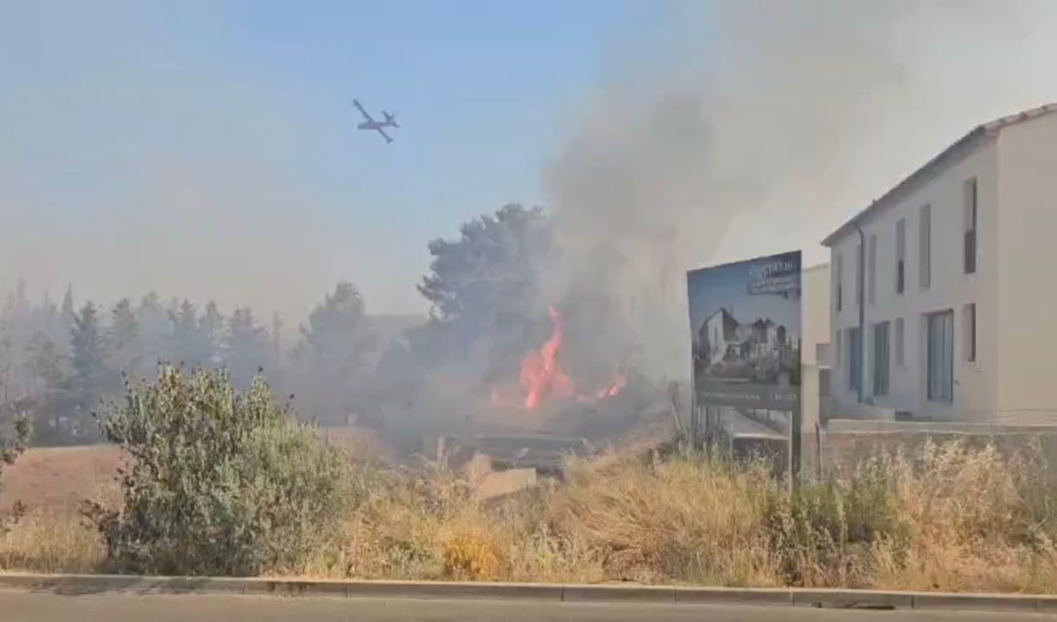 MURVIEL-LÈS-MONTPELLIER : Incendie fixé, plus de 50 hectares détruits