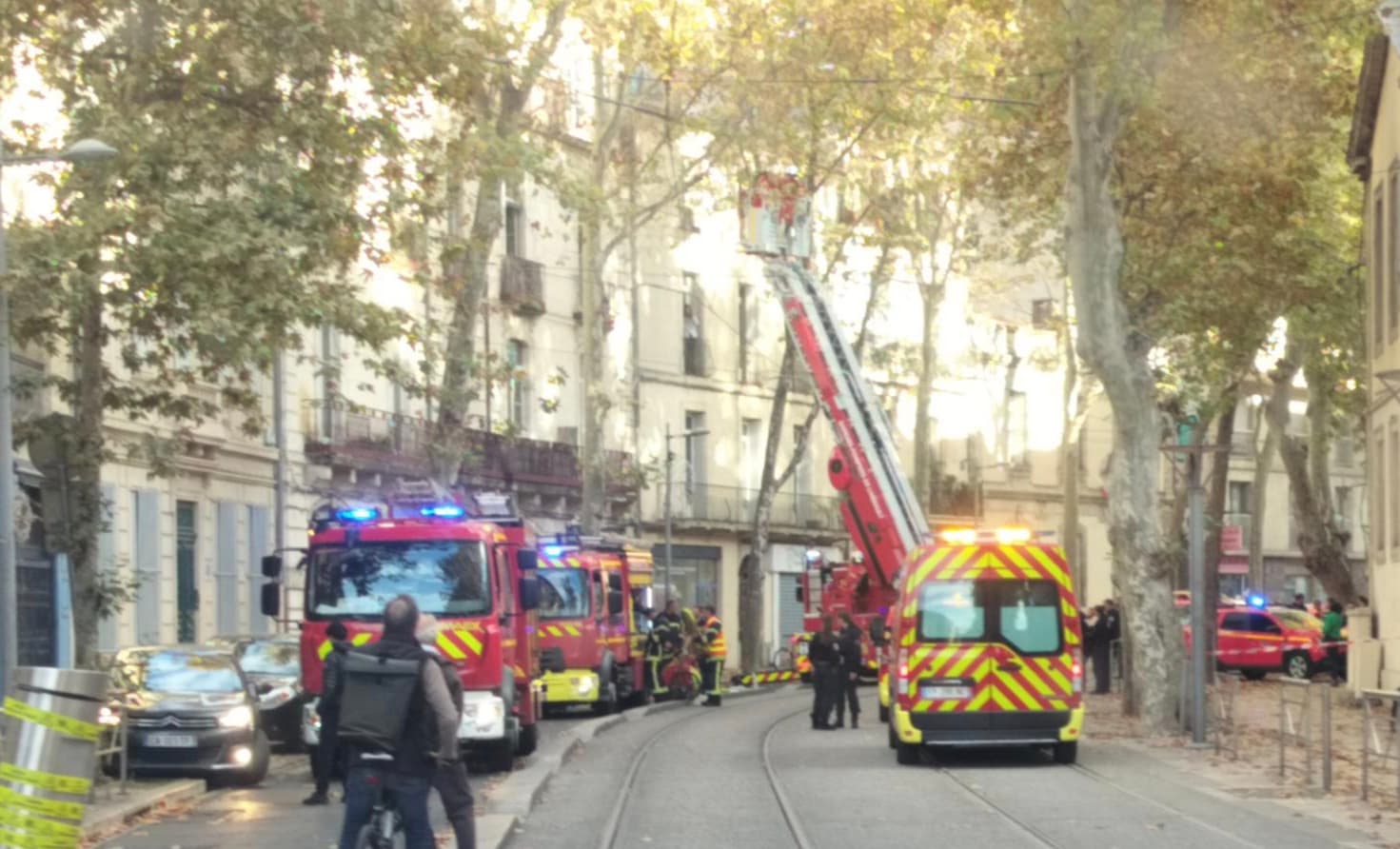 MONTPELLIER : Un important feu d’appartement dans le quartier des Beaux-Arts.