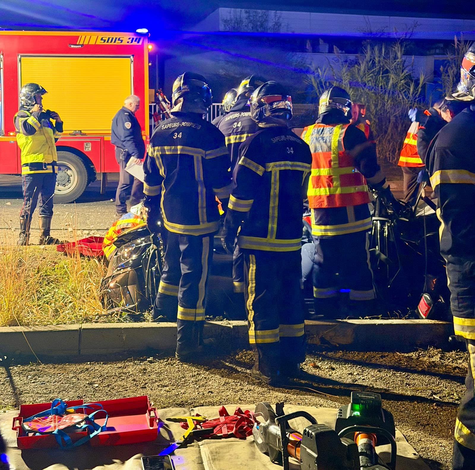 MONTPELLIER : Violent accident dans le quartier Près d’Arènes.