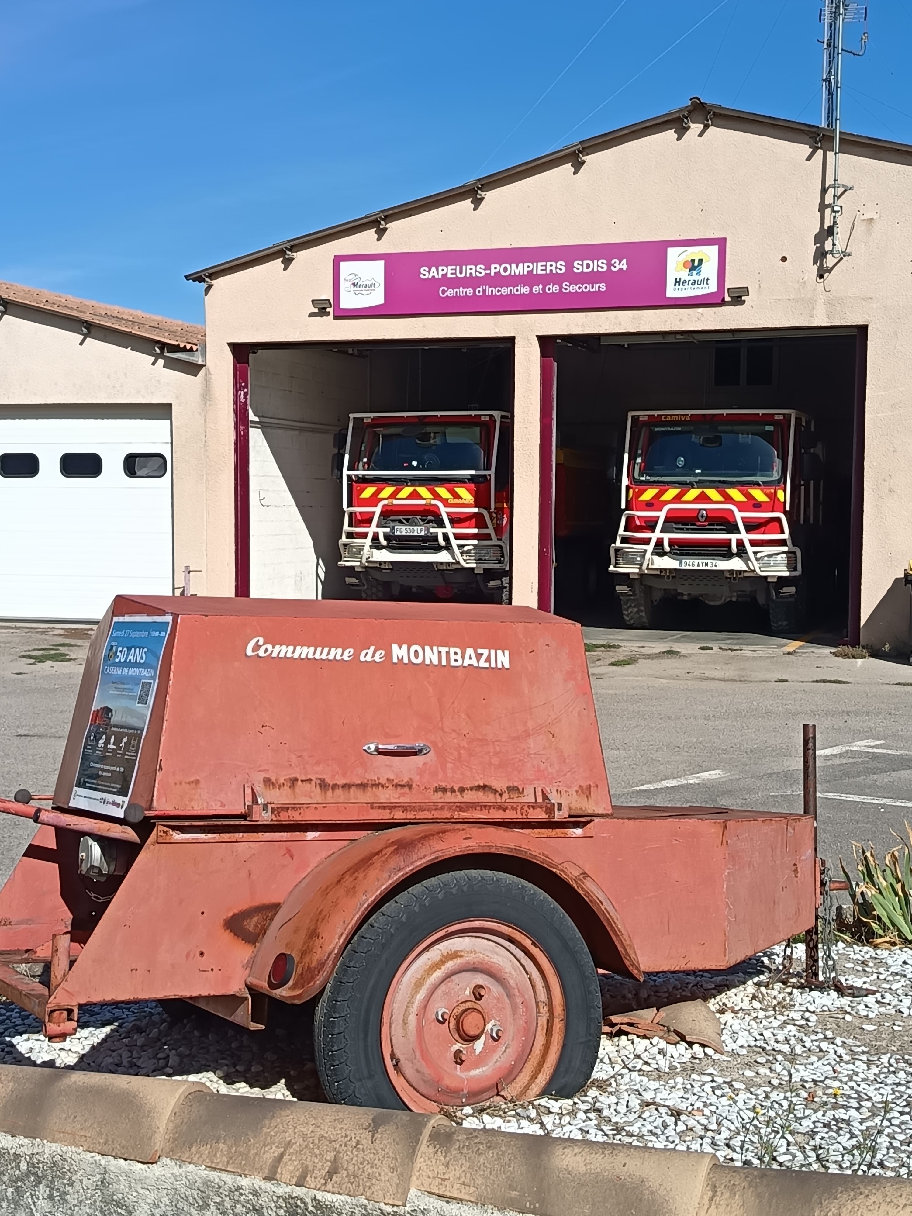 MONTBAZIN : La caserne de pompiers va fêter ses 50 ans.